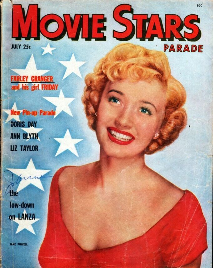 MOVIE STARS magazine side cover Issue 128 July 1951