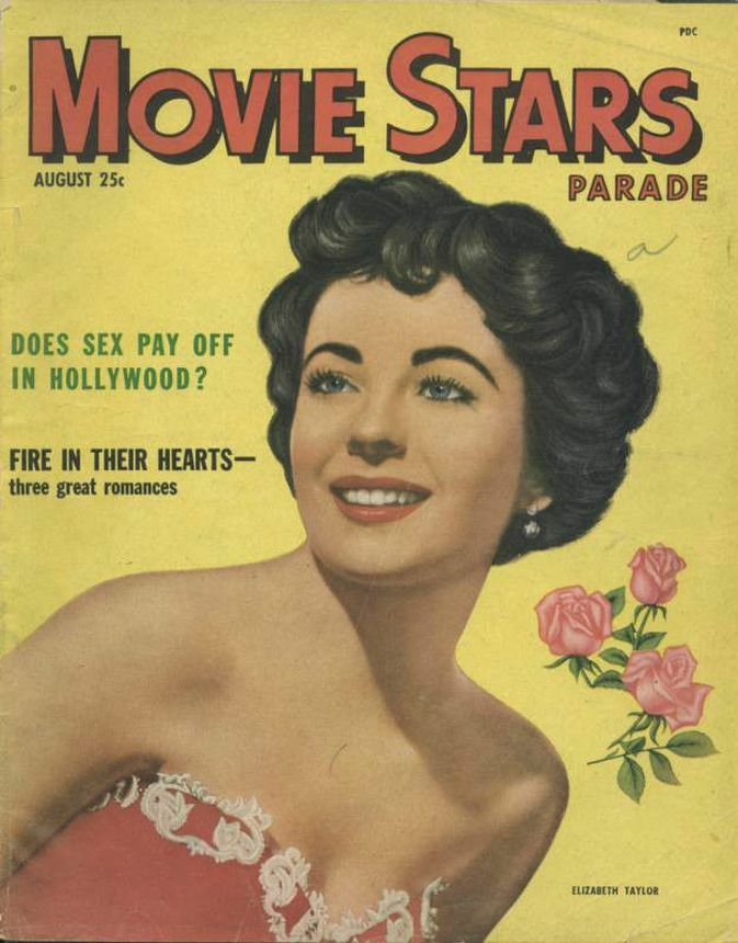 MOVIE STARS magazine side cover Issue 129 August 1951