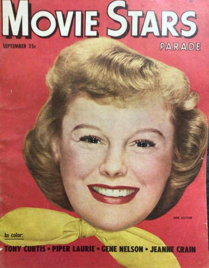 MOVIE STARS magazine side cover Issue 130 September 1951