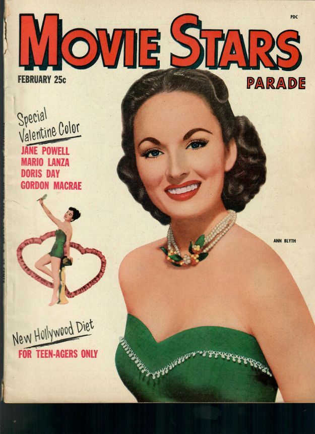 MOVIE STARS magazine side cover Issue 135 February 1952
