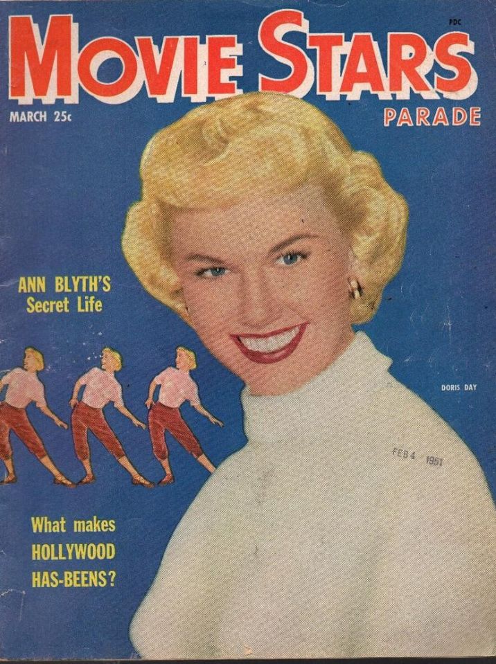 MOVIE STARS magazine side cover Issue 136 March 1952