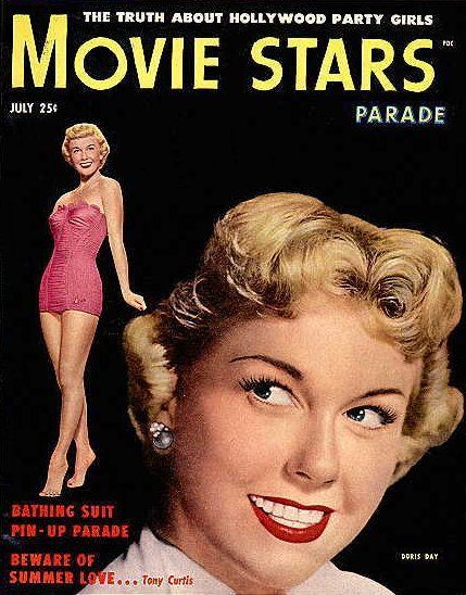 MOVIE STARS magazine side cover Issue 140 July 1952