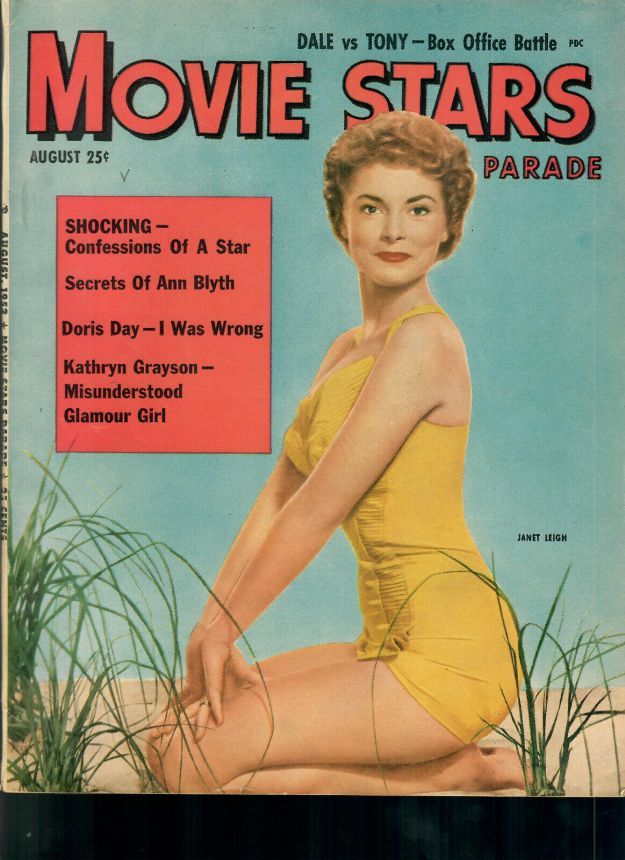 MOVIE STARS magazine side cover Issue 141 August 1952