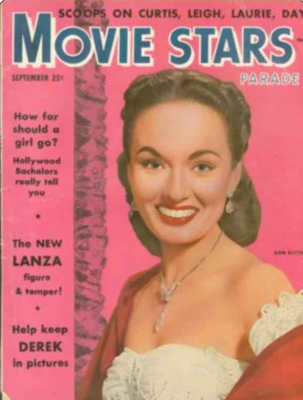 MOVIE STARS magazine side cover Issue 142 September 1952