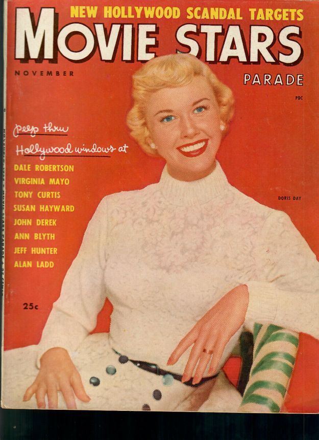 MOVIE STARS magazine side cover Issue 144 November 1952