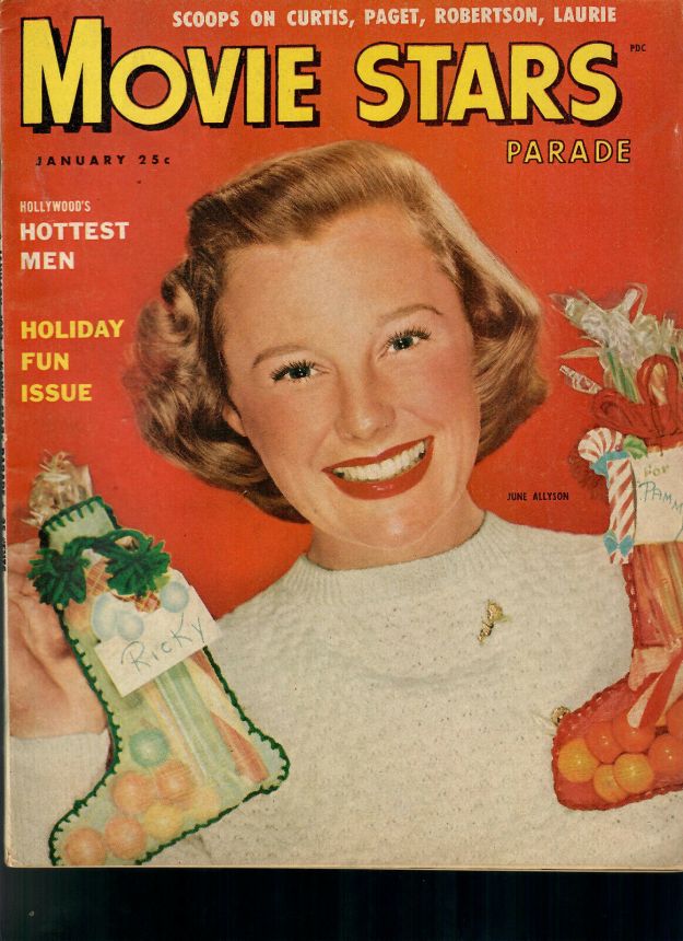 MOVIE STARS magazine side cover Issue 146 January 1953