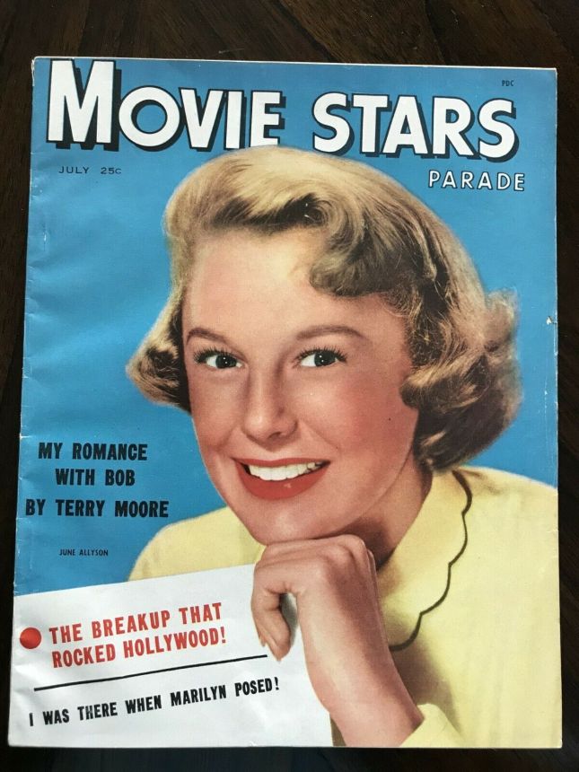 MOVIE STARS magazine side cover Issue 152 July 1953