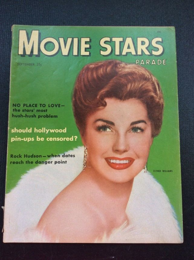MOVIE STARS magazine side cover Issue 154 September 1953