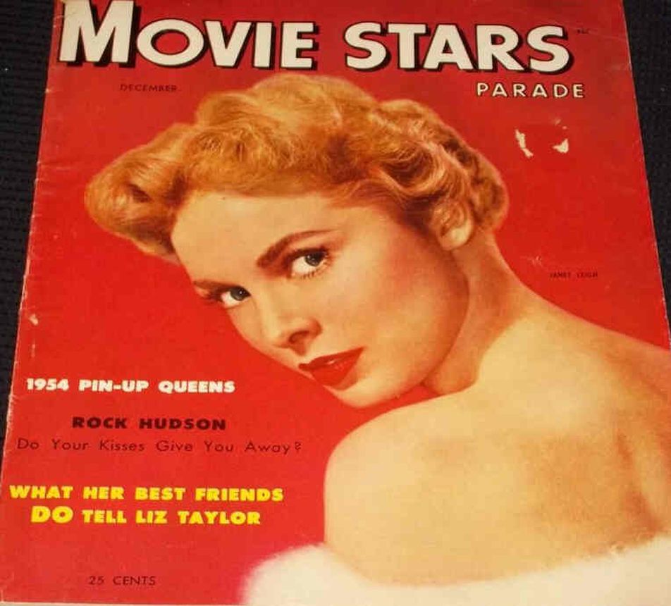 MOVIE STARS magazine side cover Issue 157 December 1953