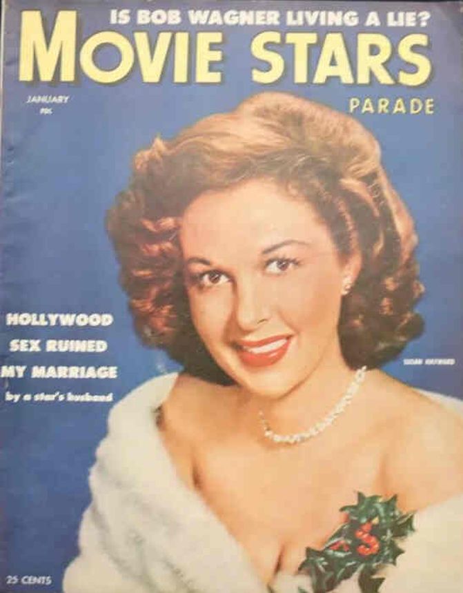 MOVIE STARS magazine side cover Issue 158 January 1954