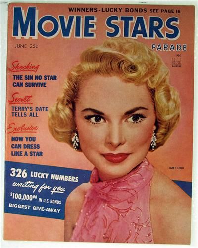MOVIE STARS magazine side cover Issue 163 June 1954