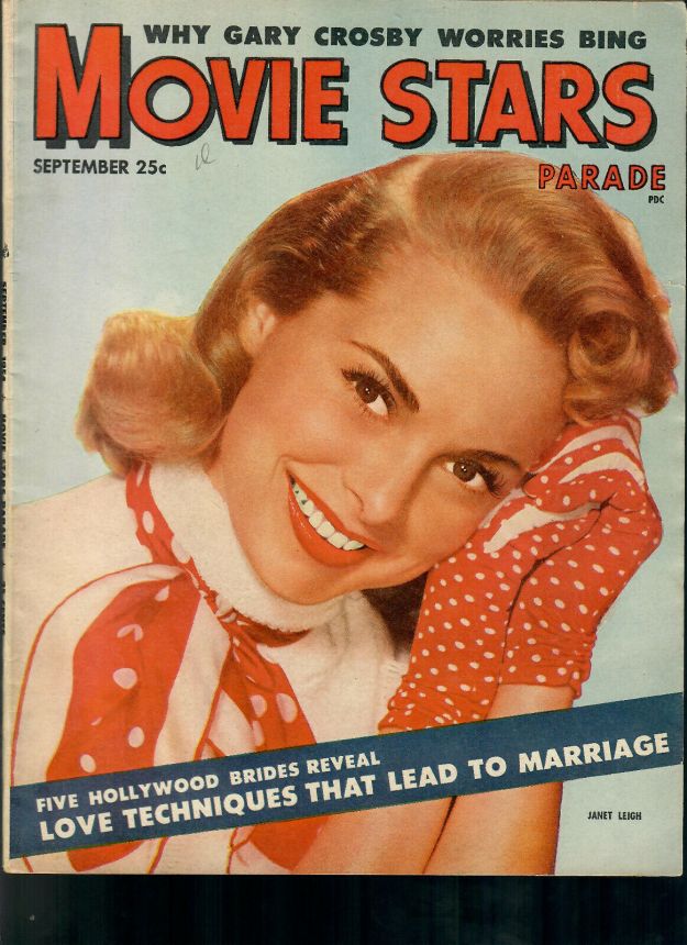MOVIE STARS magazine side cover Issue 166 September 1954