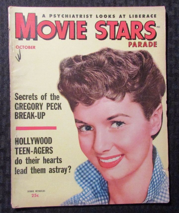 MOVIE STARS magazine side cover Issue 167 October 1954