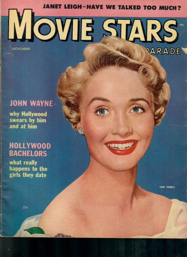 MOVIE STARS magazine side cover Issue 168 November 1954