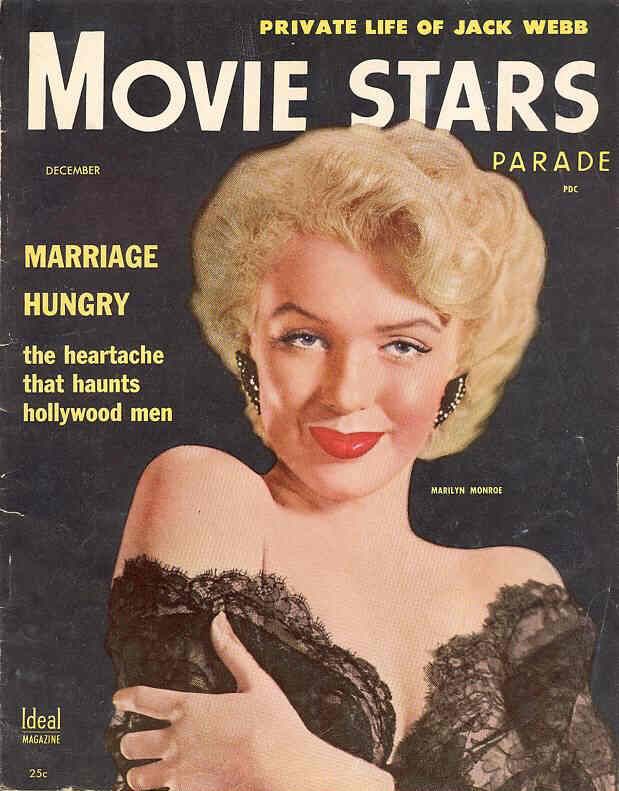 MOVIE STARS magazine side cover Issue 169 December 1954