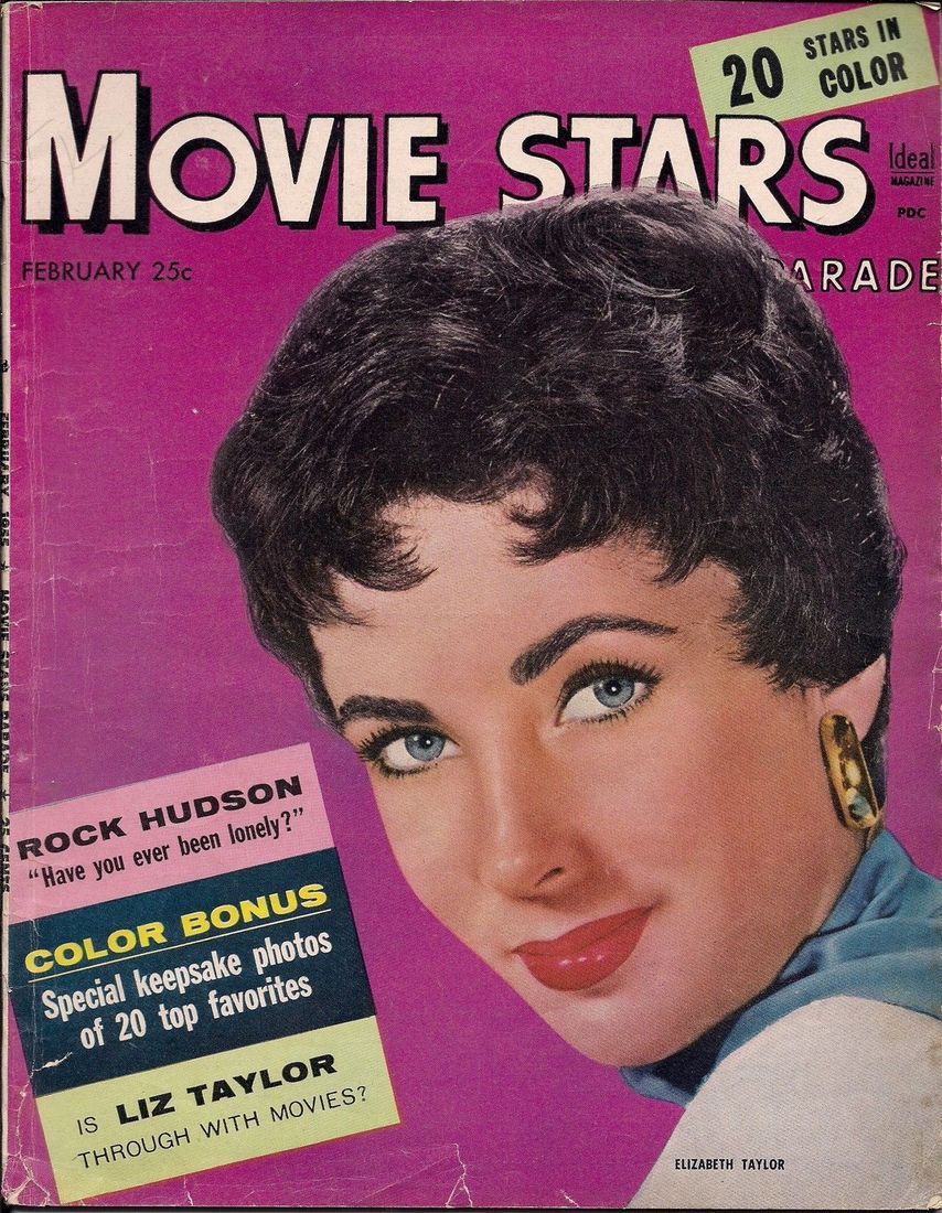 MOVIE STARS magazine side cover Issue 171 February 1955