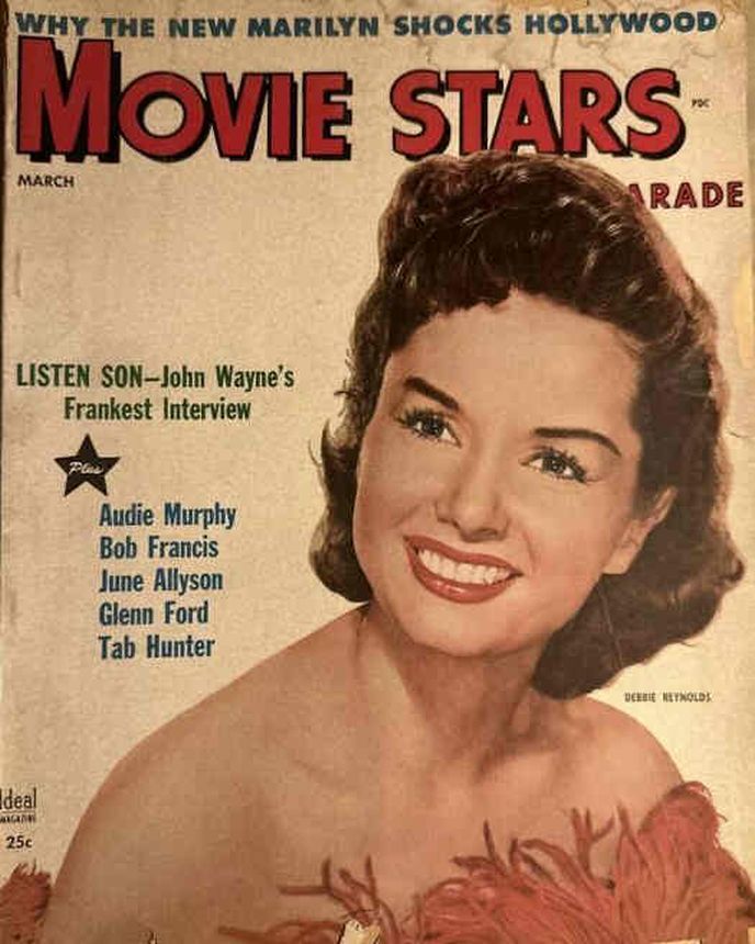 MOVIE STARS magazine side cover Issue 172 March 1955