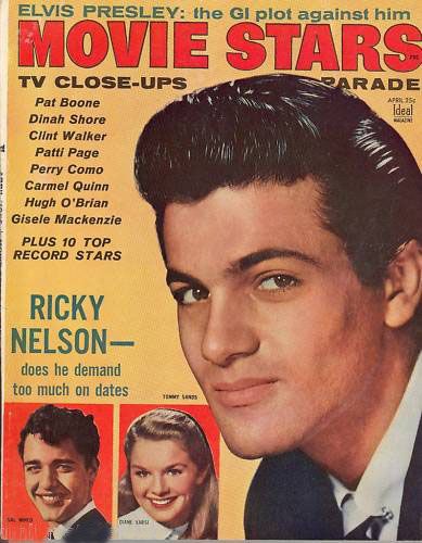 MOVIE STARS magazine side cover Issue 185 April 1956