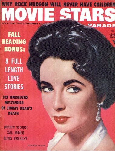 MOVIE STARS magazine side cover Issue 190 September 1956
