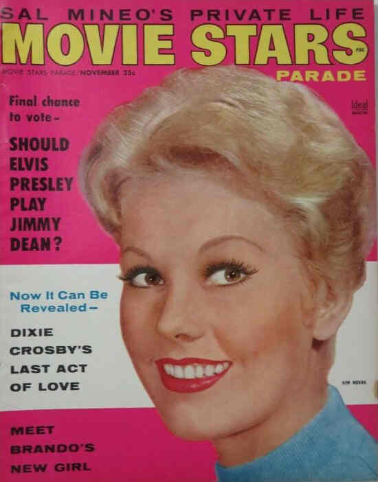 MOVIE STARS magazine side cover Issue 192 November 1956