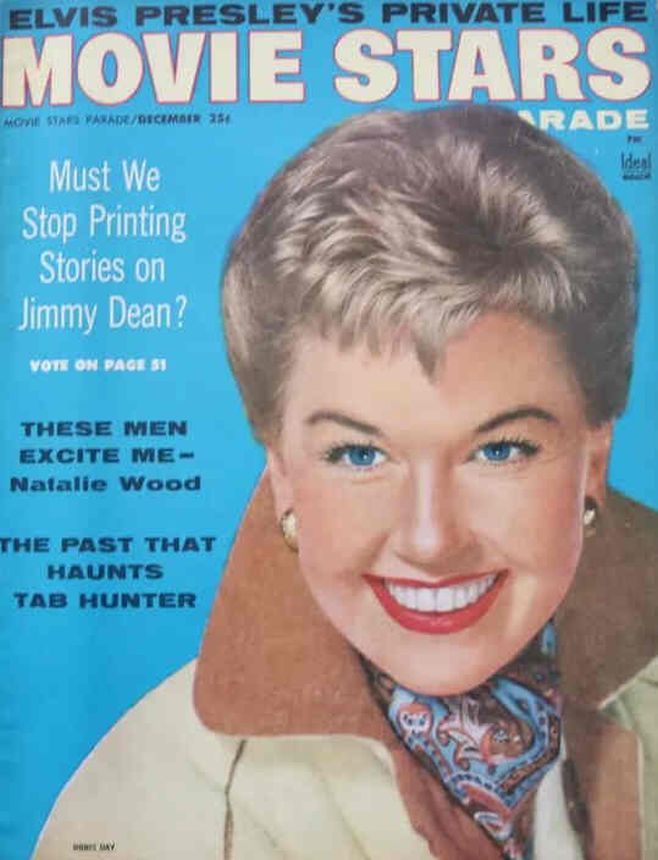 MOVIE STARS magazine side cover Issue 193 December 1956