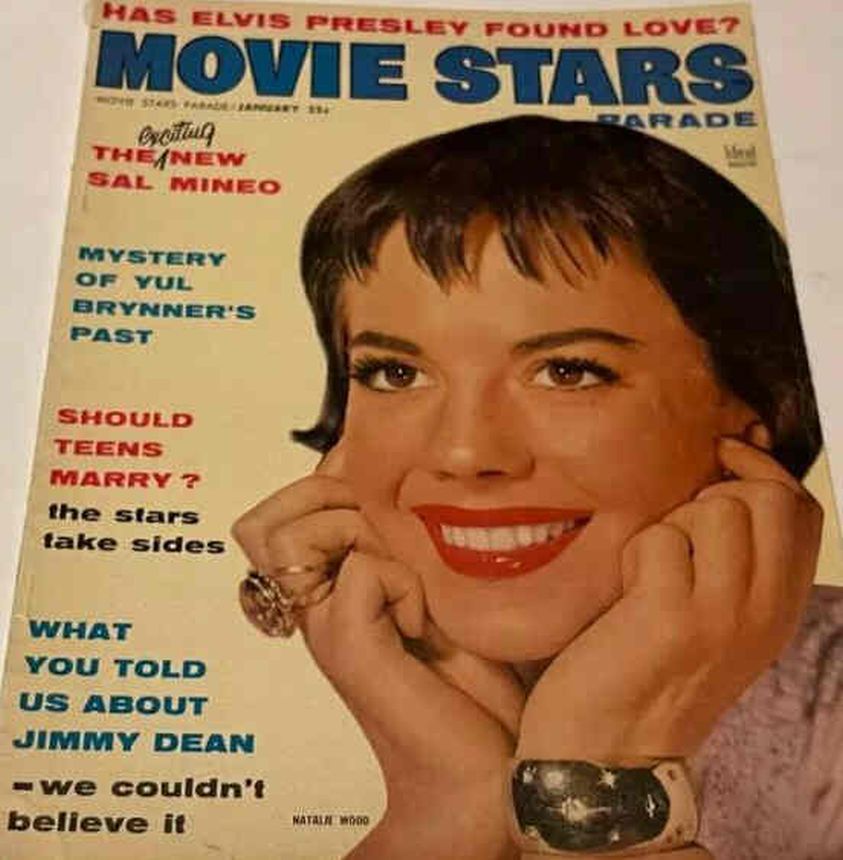 MOVIE STARS magazine side cover Issue 194 January 1957