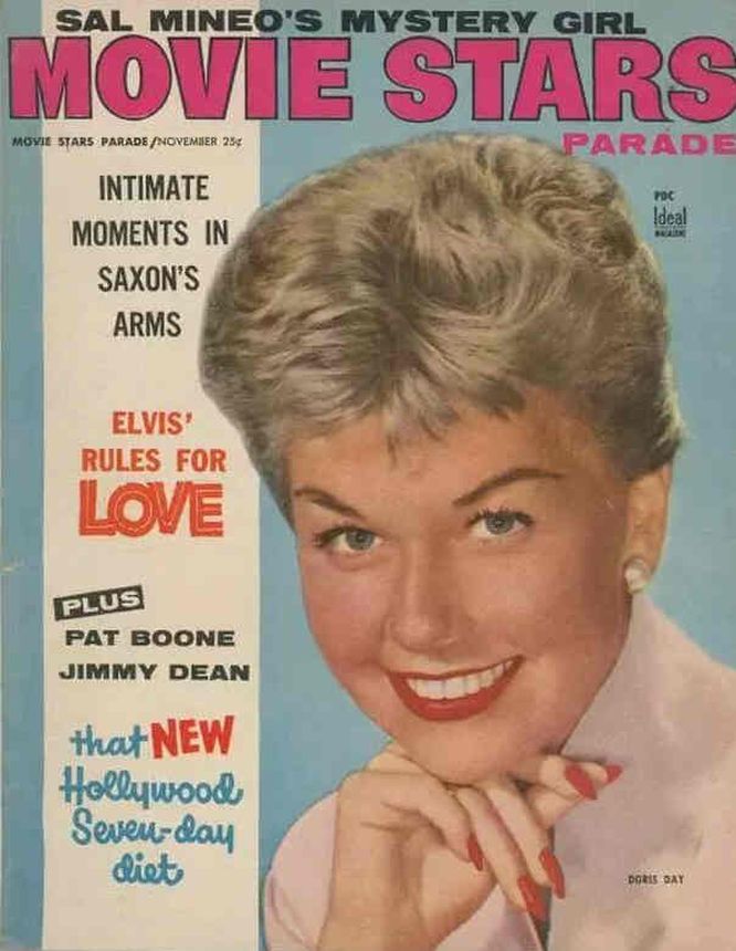 MOVIE STARS magazine side cover Issue 204 November 1957