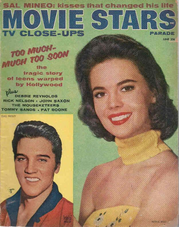 MOVIE STARS magazine side cover Issue 211 June 1958