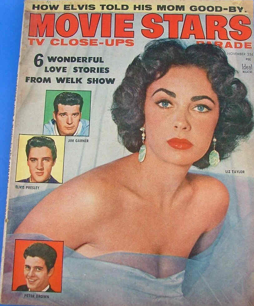 MOVIE STARS magazine side cover Issue 216 November 1958