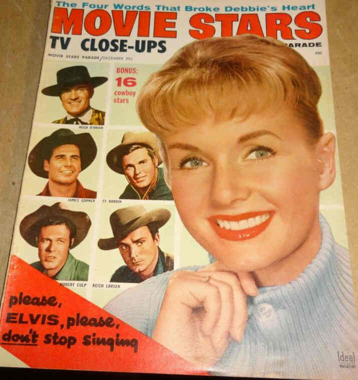 MOVIE STARS magazine side cover Issue 217 December 1958