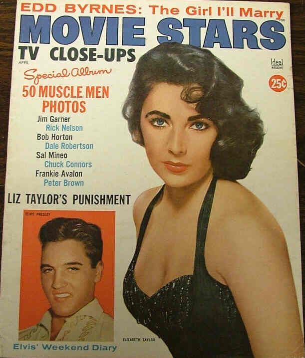 MOVIE STARS magazine side cover Issue 221 April 1959