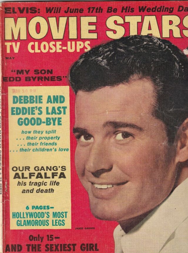 MOVIE STARS magazine side cover Issue 222 May 1959