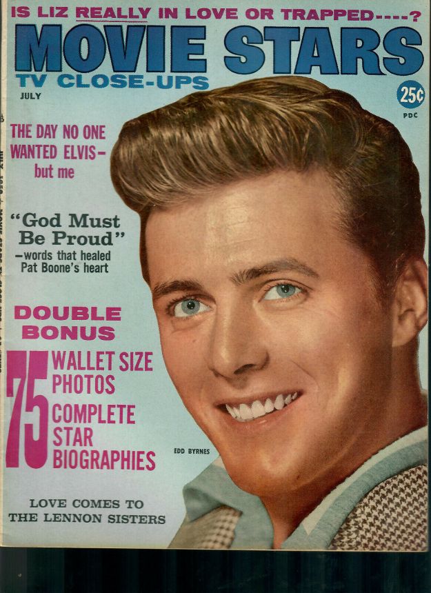 MOVIE STARS magazine side cover Issue 224 July 1959