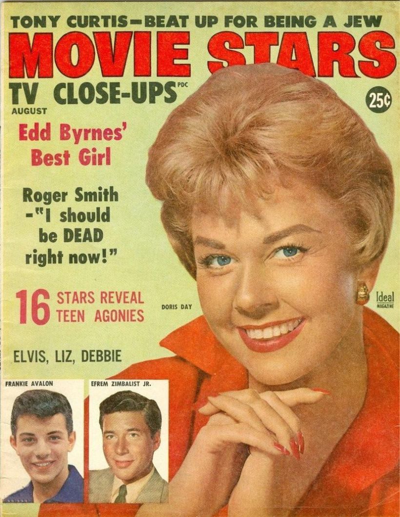 MOVIE STARS magazine side cover Issue 225 August 1959