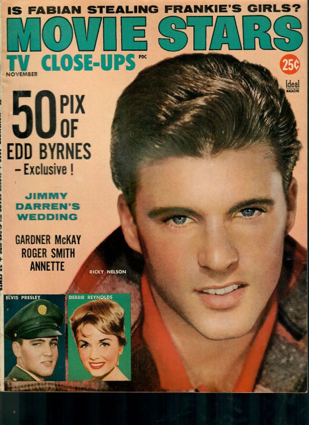 MOVIE STARS magazine side cover Issue 228 November 1959