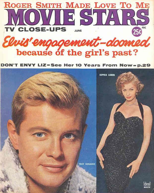 MOVIE STARS magazine side cover Issue 235 June 1960