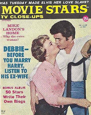 MOVIE STARS magazine side cover Issue 238 September 1960