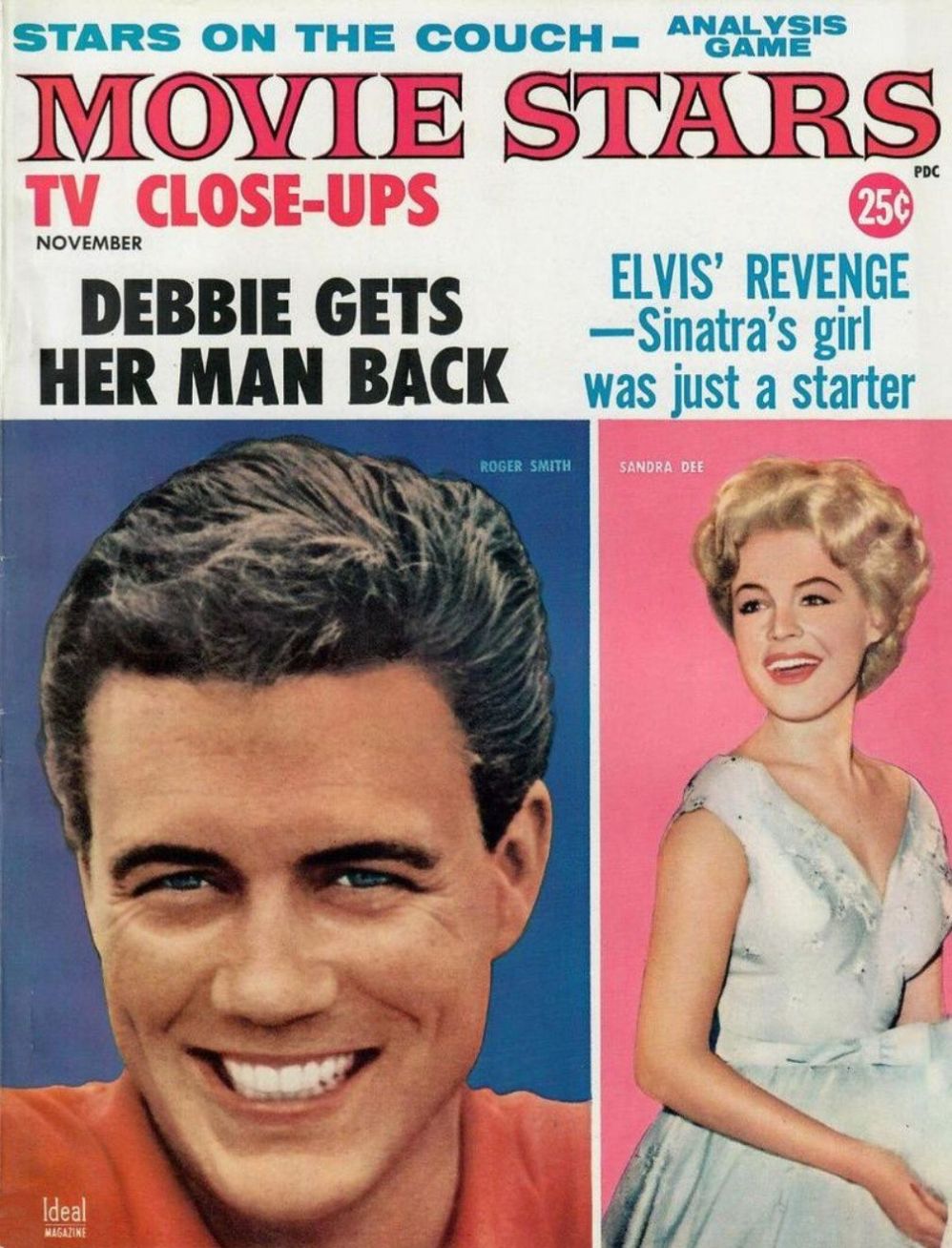 MOVIE STARS magazine side cover Issue 240 November 1960