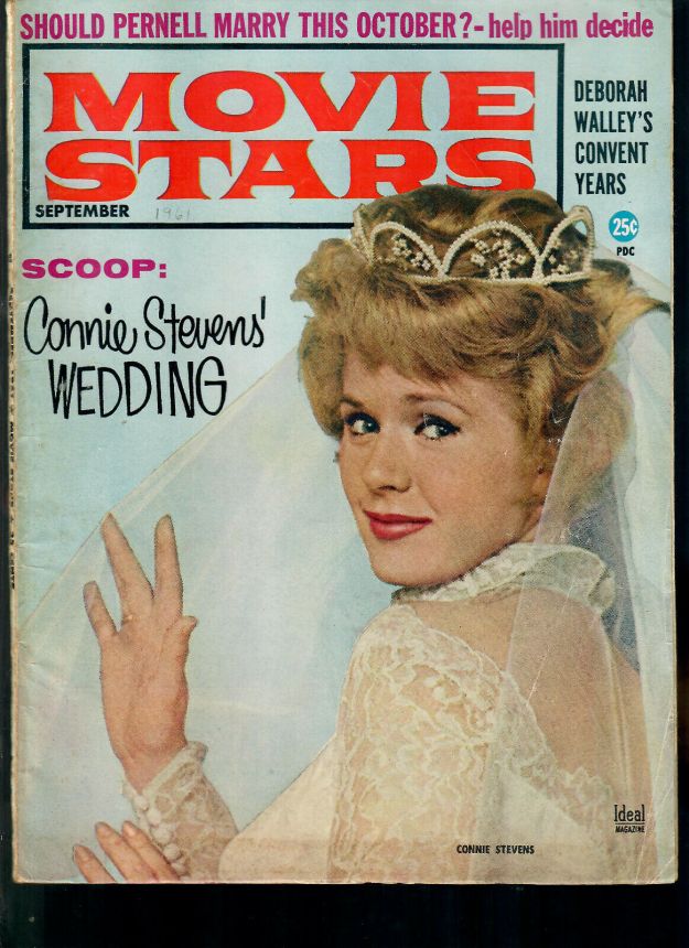MOVIE STARS magazine side cover Issue 250 September 1961