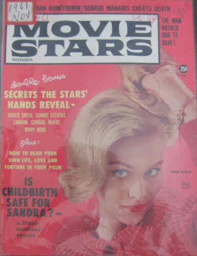 MOVIE STARS magazine side cover Issue 252 November 1961