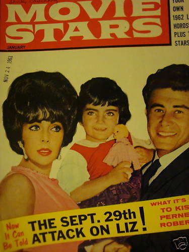 MOVIE STARS magazine side cover Issue 254 January 1962