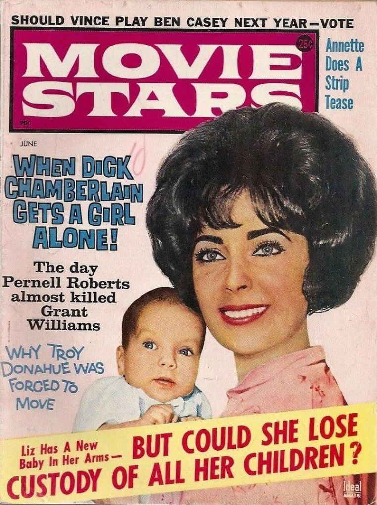 MOVIE STARS magazine side cover Issue 259 June 1962