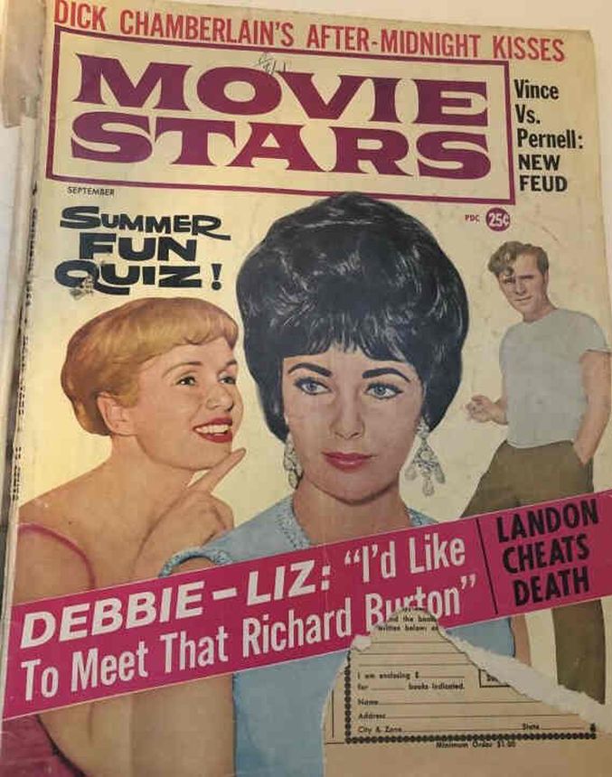 MOVIE STARS magazine side cover Issue 262 September 1962