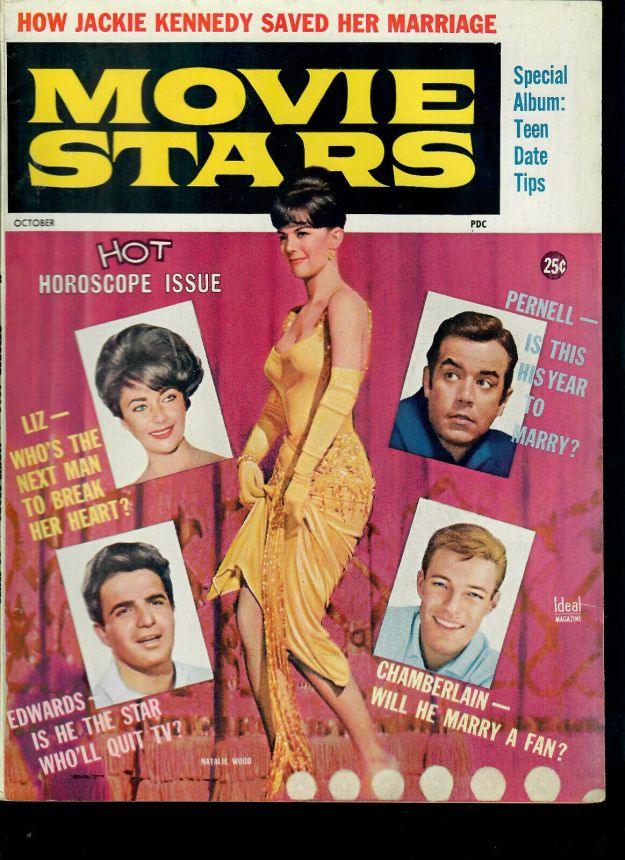 MOVIE STARS magazine side cover Issue 263 October 1962