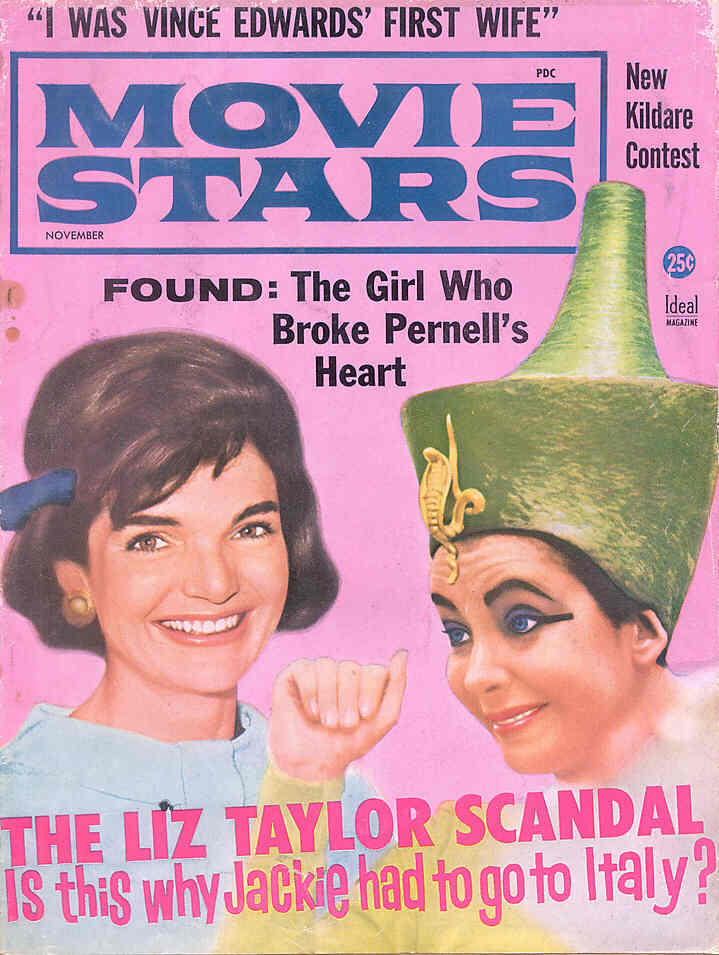 MOVIE STARS magazine side cover Issue 264 November 1962