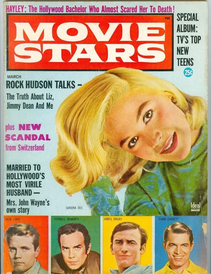 MOVIE STARS magazine side cover Issue 268 March 1963
