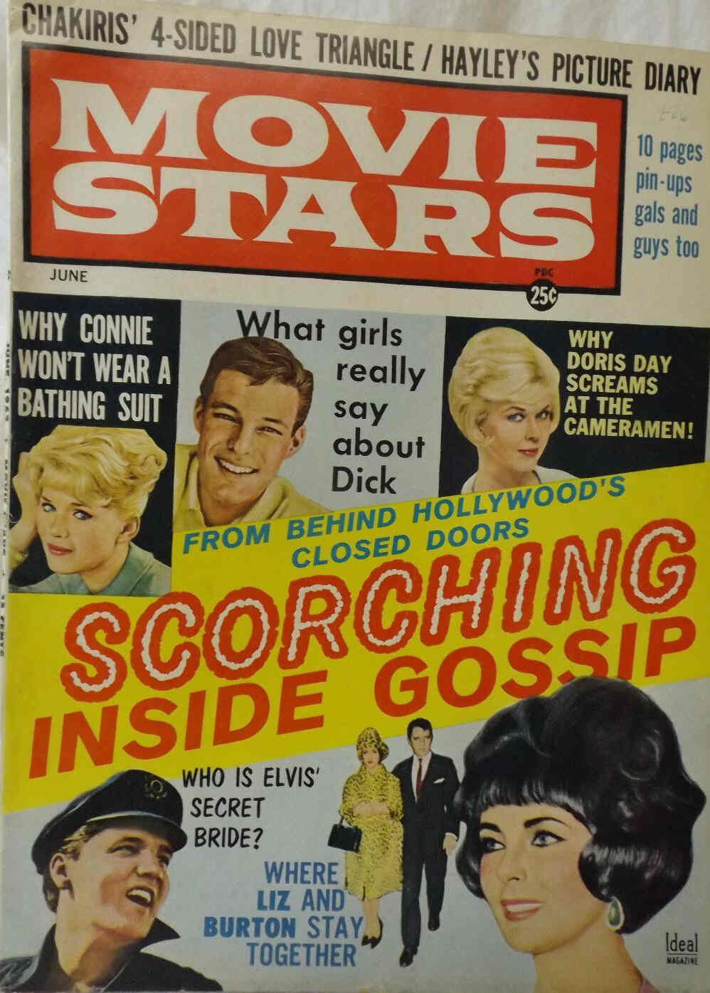 MOVIE STARS magazine side cover Issue 271 June 1963