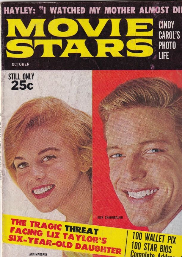 MOVIE STARS magazine side cover Issue 275 October 1963