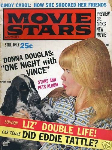 MOVIE STARS magazine side cover Issue 276 November 1963