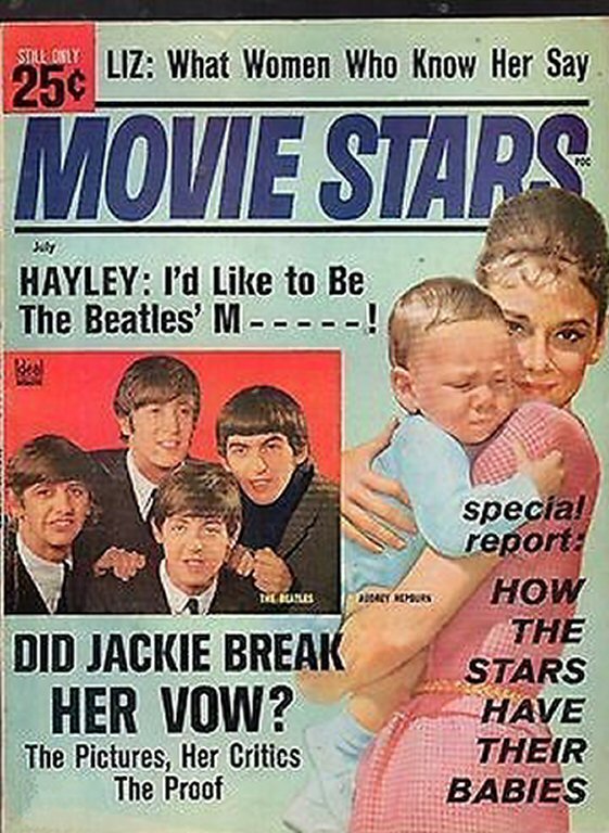 MOVIE STARS magazine side cover Issue 284 July 1964
